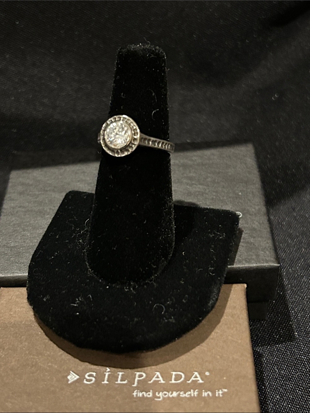 Silpada R2076 Sterling Silver & CZ Ring